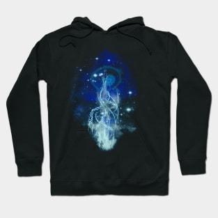 dancing with fireflies - blue version Hoodie